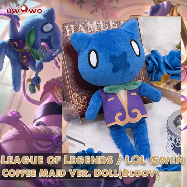 Game League of Legends/LOL Gwen Cafe Cuties Maid Ver. Doll Bloov Plush Doll
