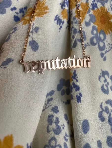 stainless steel reputation necklace