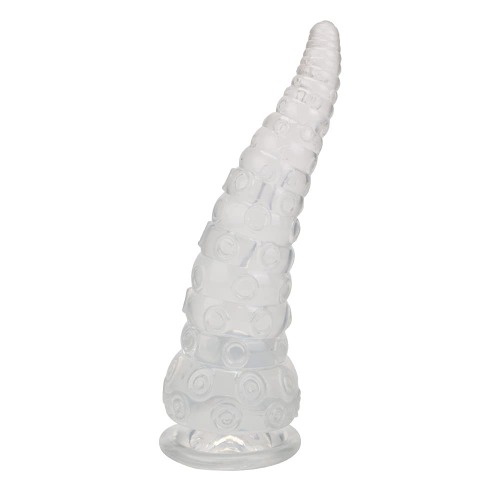 NOPNOG Gesimuleerde octopus-takel-type anale plug met zuignap - anale ballen in transparant - prostaatmassageapparaat - siliconen (L)