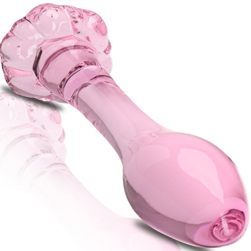 G77 glazen dilos seksspeeltje glas dildo anal plug glazen plug anale plug vrouwen glazen buttplug anale plug anale dildo anale speelgoed glazen dildo erotiek gadget voor beginners perfect voor een cadeau (S)