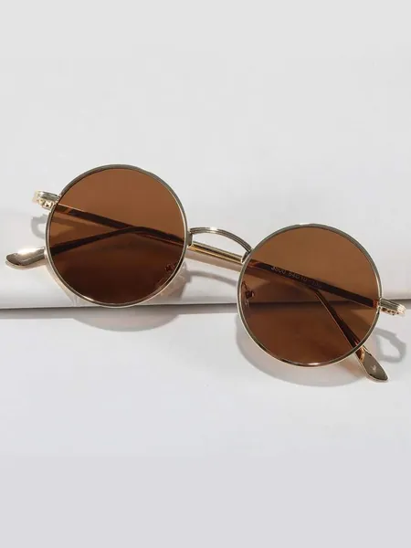 Round Metal Frame Fashion Glasses