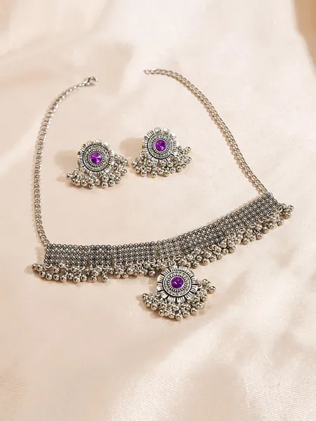 3pcs/set Rhinestone Decor Jhumka Jewelry Set