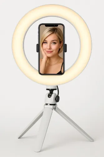 💡 Mini Ring Light com Tripé