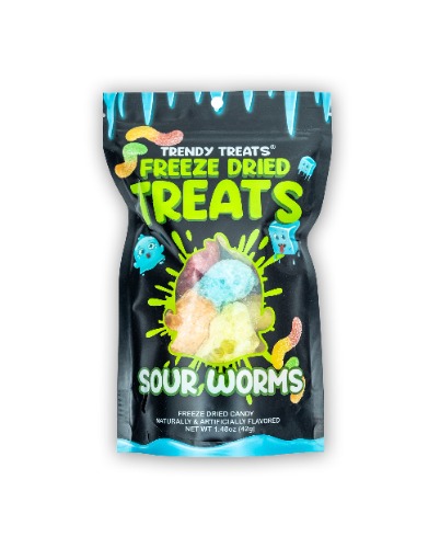 Trendy Treats® Freeze-Dried Sour Gummy Worms | Default Title
