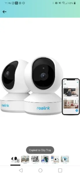 Amazon.com : Home Security Camera System, Reolink 3MP HD Plug-in Indoor WiFi Camera, Pan Tilt Pet Camera, Baby Monitor, Night Vision, 2 Way Audio, Motion Alerts, 7 Day Free Cloud/Local SD Card Storage, E1(2 Pack) : Electronics