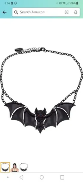 Amazon.com: Kreepsville 666 Creature Of The Night Bat Black Horror Pendant Necklace : Clothing, Shoes & Jewelry