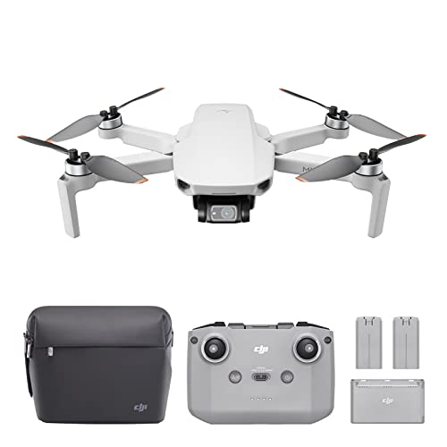 DJI Mini 2 Fly More Combo – Ultralight Foldable Drone, 3-Axis Gimbal with 4K Camera, 12MP Photos, 31 Mins Flight Time, OcuSync 2.0 10km HD Video Transmission, QuickShots, Gray - DJI Mini 2 Fly More Combo
