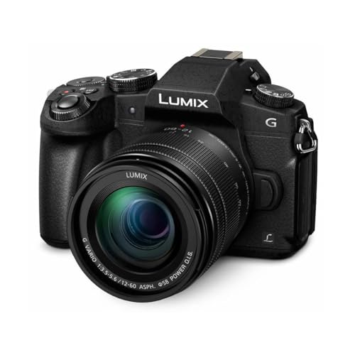 Panasonic LUMIX G85 4K Digital Camera, 12-60mm Power O.I.S. Lens, 16 Megapixel Mirrorless Camera, 5 Axis In-Body Dual Image Stabilization, 3-Inch Tilt and Touch LCD, DMC-G85MK (Black) - Camera Starter Kit