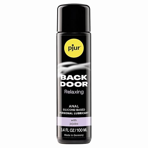 pjur Back Door Relaxing - Silicone-Based, Concentrated Anal Sex Lube with Relaxing Jojoba to Smoothly Prep for Intense Play - Long-Lasting, Water-Resistant Lubricant Sex Gel for Couples (100ml) - 100 ml (Pack of 1)