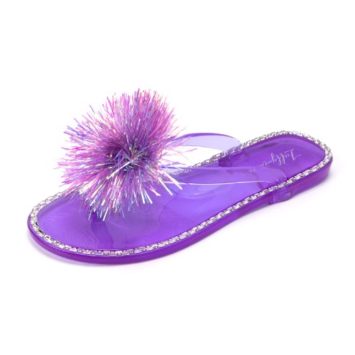 Rhinestone Flip Flops Beach Flat