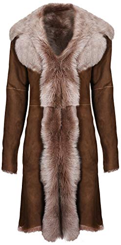 Sheepskin Leather Suede Trench Coat