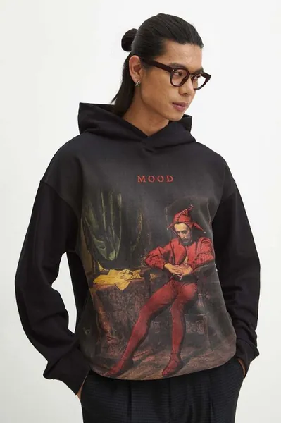 Men's sweatshirt from the Eviva L'arte collection, black