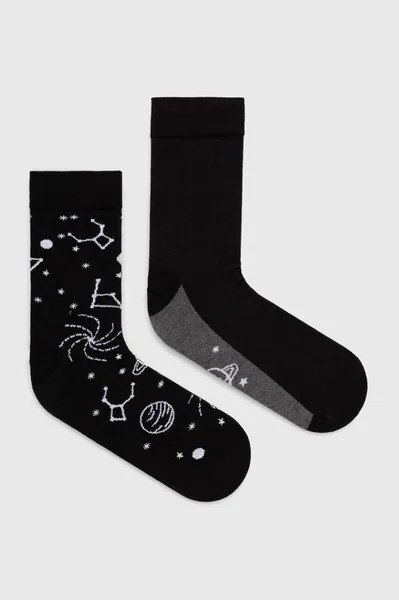 Men's socks with an astrological motif (2-pack), multicolor