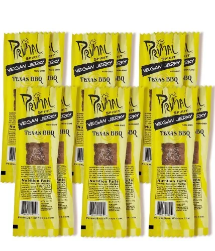 Primal Spirit Vegan Jerky – Texas BBQ (12 pack)