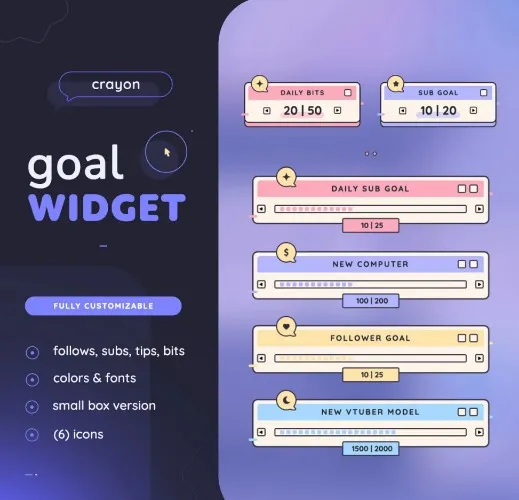 ⟦𝗪𝗜𝗗𝗚𝗘𝗧⟧ Goal Widget
