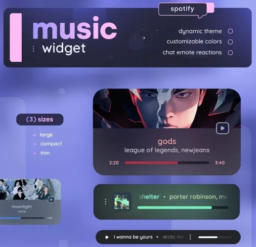 ⟦𝗪𝗜𝗗𝗚𝗘𝗧⟧ Spotify widget