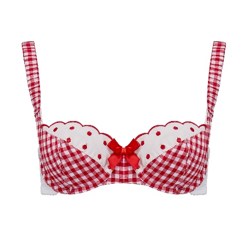 Picnic curvy gingham poplin bra — Buttress & Snatch