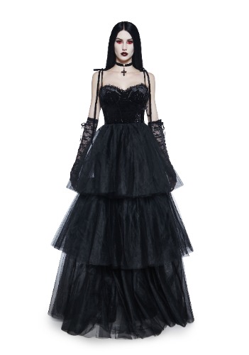 Passion Shadows Ball Gown | BLACK / Small