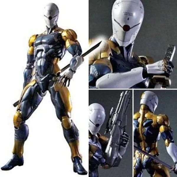 MizzZee 24cm Metal Gear Solid V: The Phantom Pain: Play Arts Kai Cyborg Ninja Gray Fox Statue Action Figure