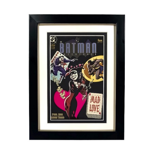 Coinz Comics: Single Comic Book Frame, Black and White Acid-Free mat Board, Includes UV Protected 4 mil Mylar Bag, Fits Modern, Current, and Standard Size Comics, Wall Mountable with Sawtooth Hanger