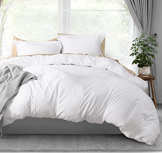 Utopia Bedding Duvet Cover Queen Size - 1 Duvet Cover with 2 Pillow Shams - 3 Pieces Bedding Duvet Cover with Zipper Closure - Soft Brushed Microfiber, 90 X 90 Inches (Queen, White) - Queen - White