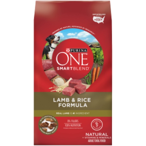 Purina ONE SmartBlend Natural Adult Lamb & Rice Dry Dog Food - Dry Food Lamb & Rice 31.1 lb. Bag