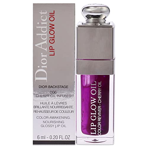 Christian Dior Dior Addict Lip Glow Oil - 006 Berry Women Lip Oil 0.2 oz - 006 Berry - 0.2 Fl Oz (Pack of 1)