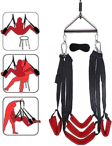 Alglist Sex Swing Ceiling Swing for Bedroom, Sex Toys BDSM Bondage Restraints Sex Furnitures for Adults Couples Hanging Swing Sling Couple Adults BDSM Straps Sex Pillows Sex Seat Sweater Yoga YH-584