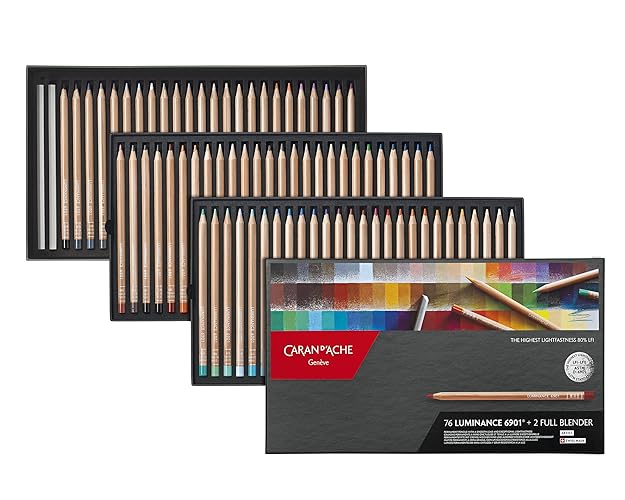Caran d 'Ache Artist Luminancer Bleistiftset (Satz von 76) Bleistift-Set 76 - Bleistift-Set