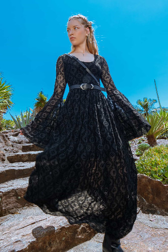 Job Icons Spectre Maxi Dress | L / Black