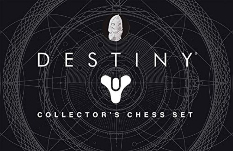 USAOPOLY Destiny Chess Set | Destiny 2 Video Game Chess Game | 32 Custom Sculpt Collectable Figure Chess Pieces and Custom Chess Board