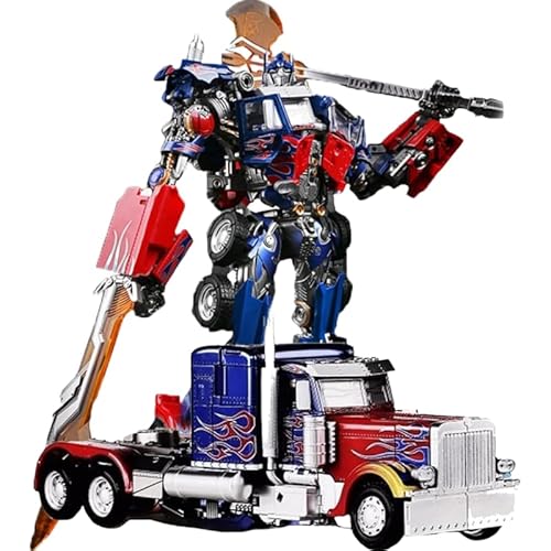 Optimus Prime Figure, Movable Optimus Prime Action Figures 30cm/11.8inch Handmade Collectible Souvenirs for Anime Fans Gifts