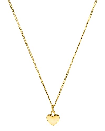 Purelei® Heart Charm Kette Damen – Halskette Damen aus langlebigem Edelstahl – Wasserfeste Kette – 50-55 cm Länge verstellbar – Halskette für deinen individuellen Look - Gold