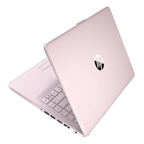 HP Stream 14" HD BrightView Laptop, Intel Celeron N4120 Processor, 16GB RAM, 64GB SSD, Intel UHD Graphics, 720p Webcam, WiFi, HDMI, Win 11 S, Pink (Renewed) - 16GB | 64GB SSD - Pink