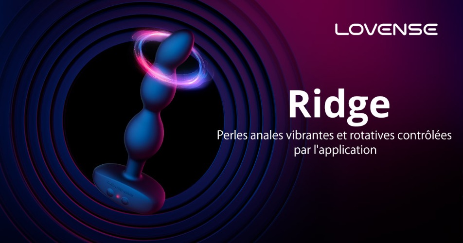 Lovense® Ridge : meilleures perles anales vibrantes et rotatives pour hommes et femmes !