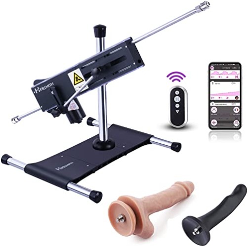 Hismith Duo-Play Sex Machine,Double Penetrator Fuck Machine with 2 Dildos,APP and Wie Controlled Dildo Machine with KlicLok System,Sex Toys - Duo Play