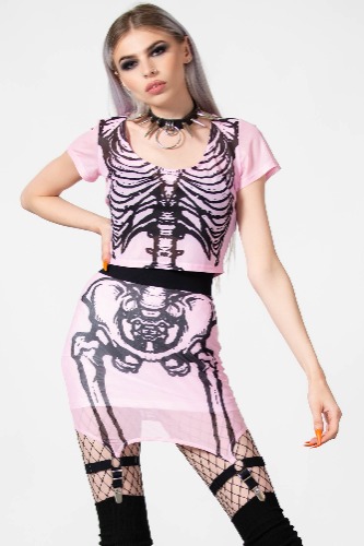 It's Complicated Mini Skirt | L / Pink / 95% Polyester 5% Elastane