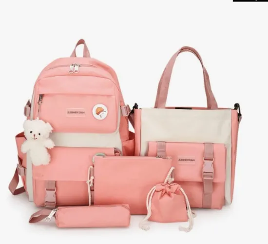 cece'a bag KIT bolsas 5 peças feminina e masculina - escolar, viagem