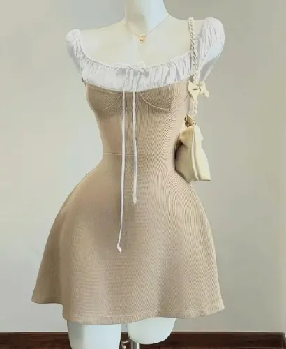 vestido mini elegante com decote nas   cintura com   - Temu Brazil