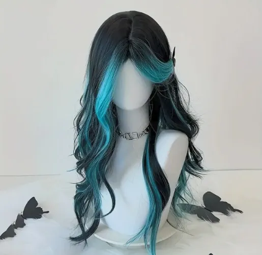 peruca   e ondulada de 26 polegadas para mulheres com - Temu Brazil