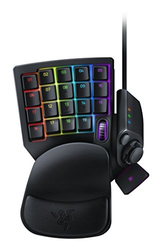 Razer Tartarus V2 - Mecha-Membrane Gaming Keypad (32 Fully Programmable Keys, Ergonomic Form with Detachable Palm Rest, Hypershift Functionality, RGB Chroma) Black - Tartarus V2 - Black