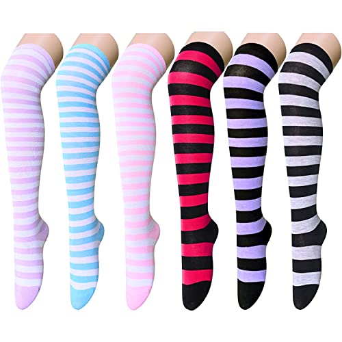 Striped Thigh Highs