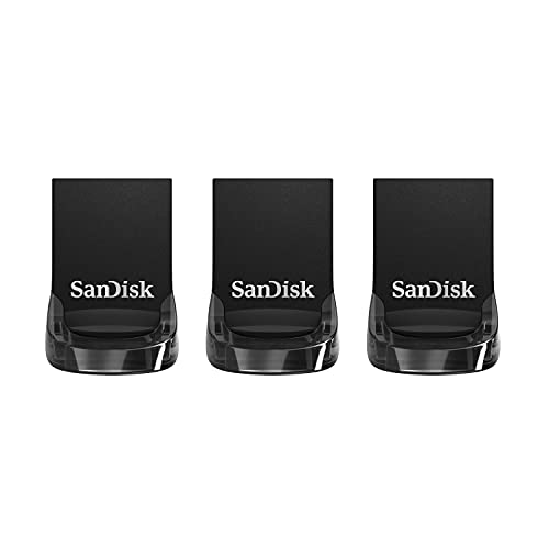 SanDisk 32GB 3-Pack Ultra Fit USB 3.1 Flash Drive (3x32GB) - SDCZ430-032G-G46T, Black - 32GB (3-Pack)