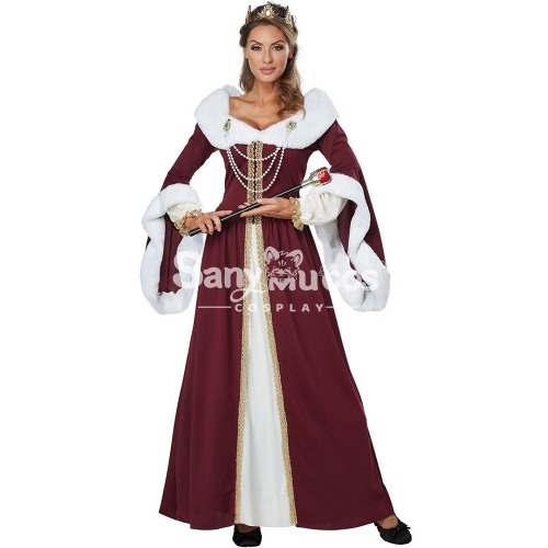 【In Stock】Christmas Cosplay The Queen Cosplay Costume - XL
