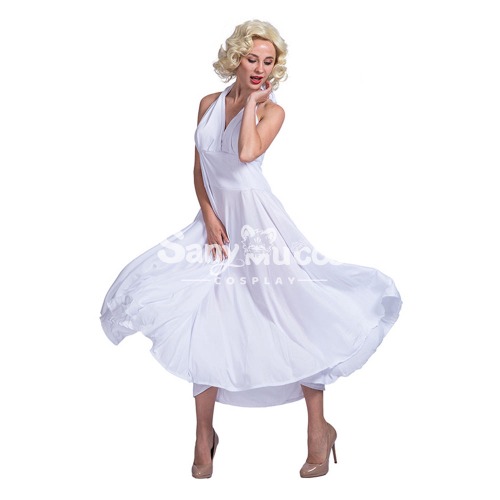 Halloween Cosplay Marilyn Monroe Cosplay Costume