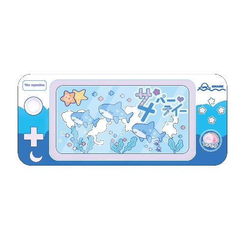 GeekShare Cute Shark Party Mouse Pad - Large Non-Slip Rubber Base Desk Mat for Keyboard and Mouse, Perfect for Gaming, Writing, or Home Office Work