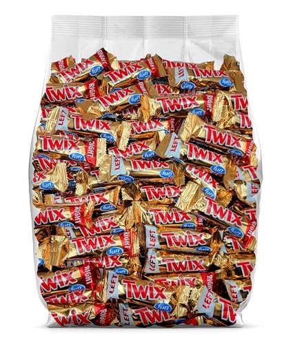 Twix Chocolate Candy Bars - Fun Size Twix Candy Bars - Individually Wrapped Bulk Twix Chocolate Bars - Twix Caramel Milk Chocolate Cookie Bars - Bulk Candy Bag (Pack of 25) - Twix - 1 Count (Pack of 25)