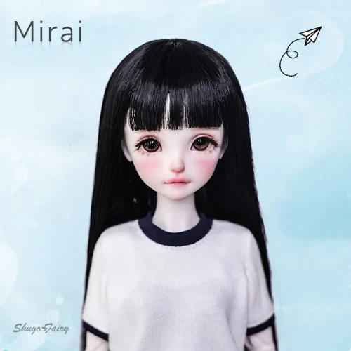 Shuga Fairy Mirai 1/5 BJD Doll Ruoguan Body long Black Hair Swimmer Girl Facial Features Of Juvenile Sense Resin Joint Doll - AliExpress 
