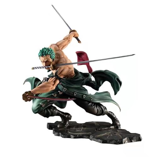 BESTZY One Piece Anime Figur Model, Roronoa Zoro Figure Collection Theme Anime Model Cartoon Charakter Statue PVC Actionfiguren Sammlung für Desktop Dekoration, Kinder Geburtstag Geschenk