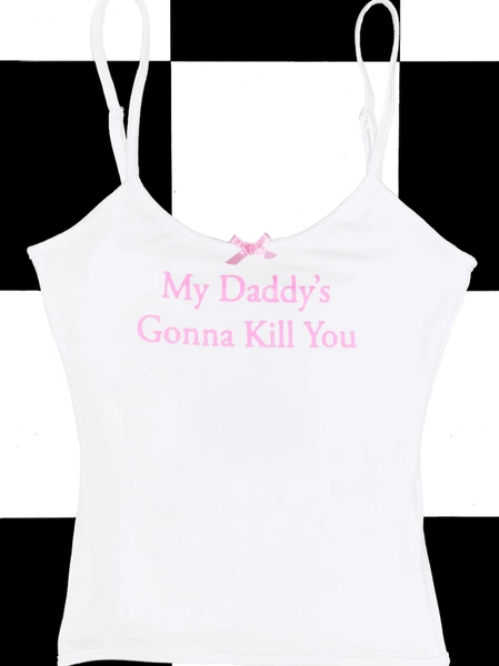 SWEET LORD O'MIGHTY! MY DADDYS GONNA KILL YOU FITTED TANK IN WHITE